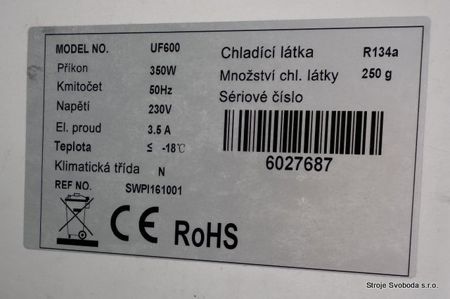 Mrazící gastro skříň UF 600 (Mrazici gastro skrin Nordline UF 600  (3).JPG)